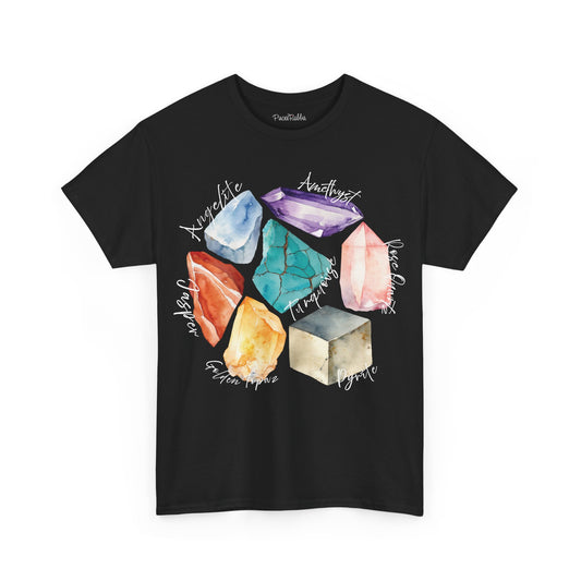 UNISEX 7 Chakras of Minerals (SHORT SLEEVE GRAPHIC T-SHIRT)